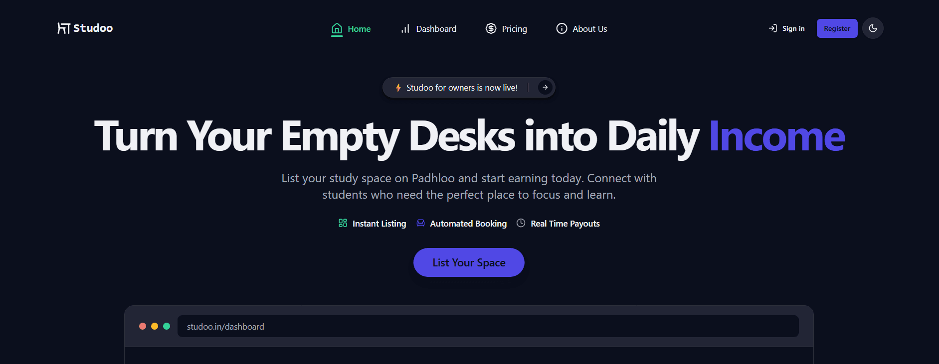 Studoo Product Screenshot